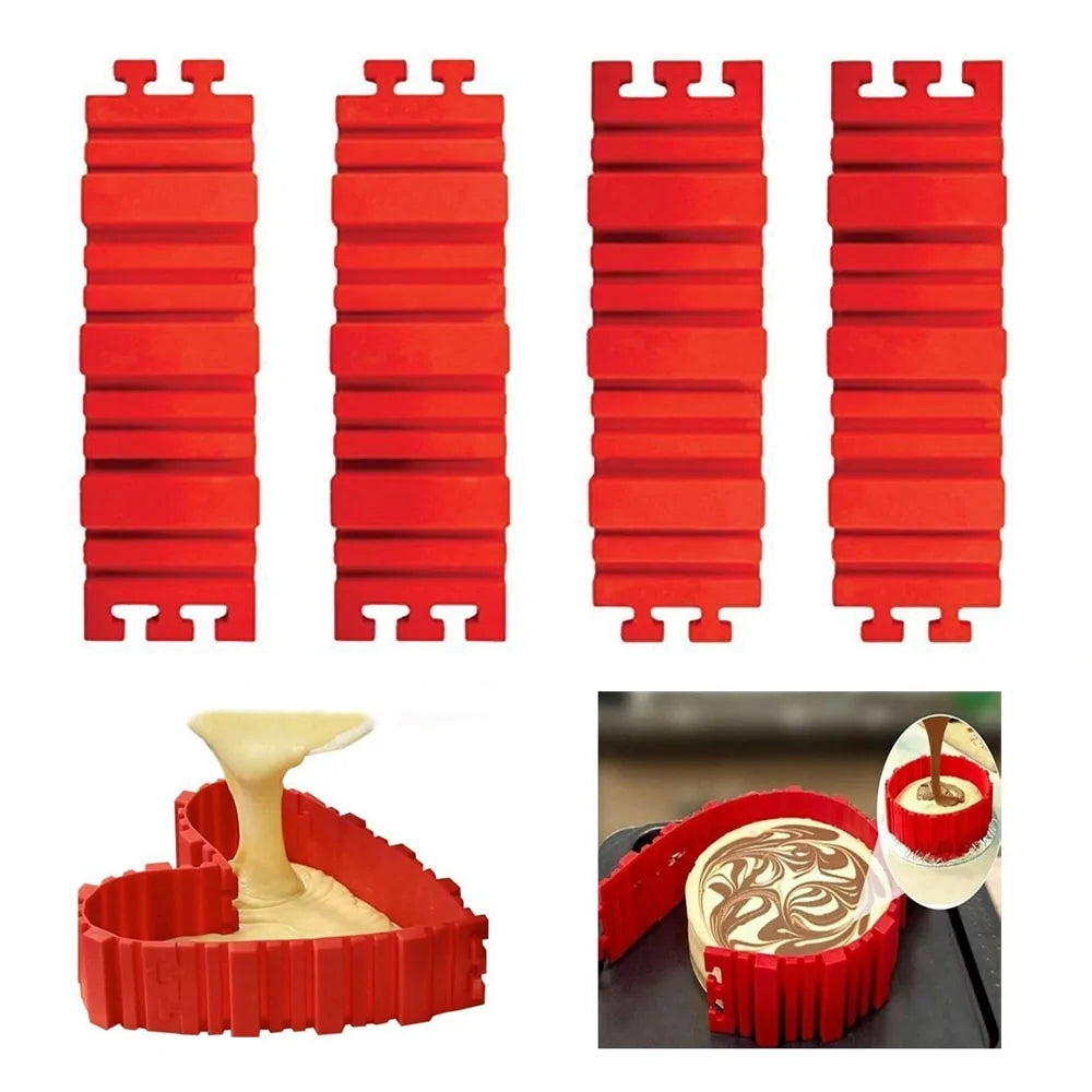 Flexible DIY Silicone Cake Mold Set